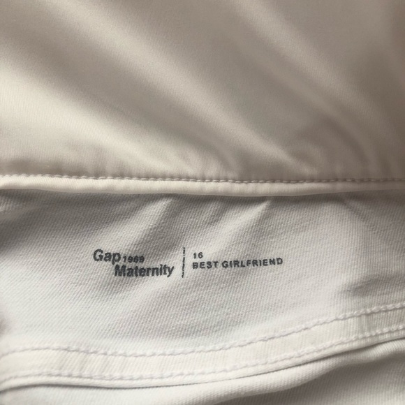Gap White Denim Maternity Pants Size 16 - Picture 8 of 8